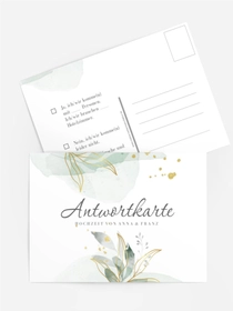 Antwortkarte Blume wachte Antwortkarte Blume wachte