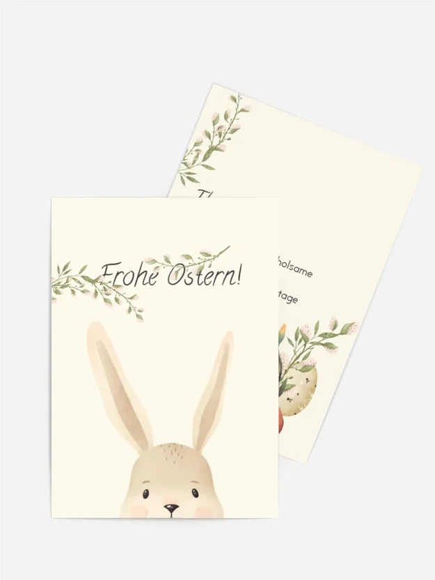 Kaninchen und Blumen