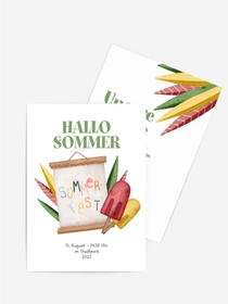 Einladung Sommerfest Staffelei