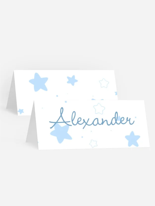Tischkarte Geburtstag Sternenhimmel Tischkarte Geburtstag Sternenhimmel