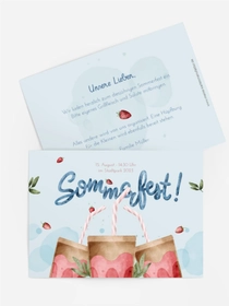 Sommerfest Einladung Sommergetränke