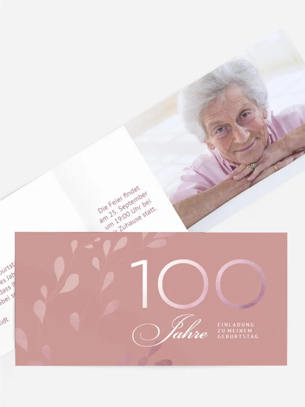 Geburtstagseinladung Edles Pflanzenglück