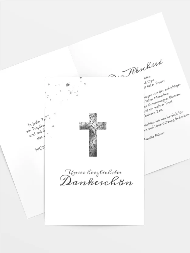 Dankeskarte Ort des Kreuzes