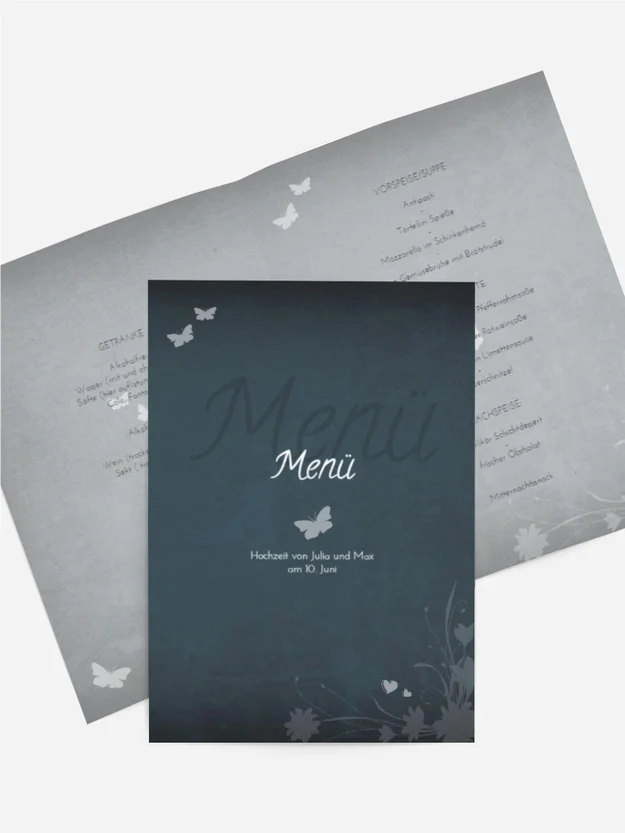 Menükarte Liebeserfüllung