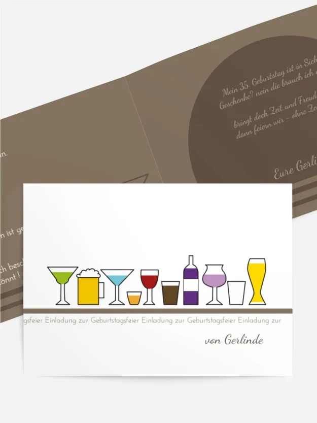 Einladung zum Geburtstag TrinkFest