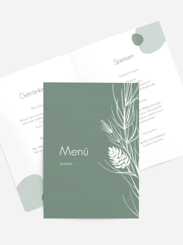 Menükarte Wintertag