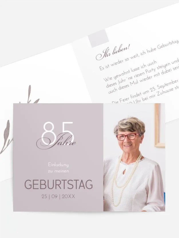 Geburtstagseinladung partielle Trennung