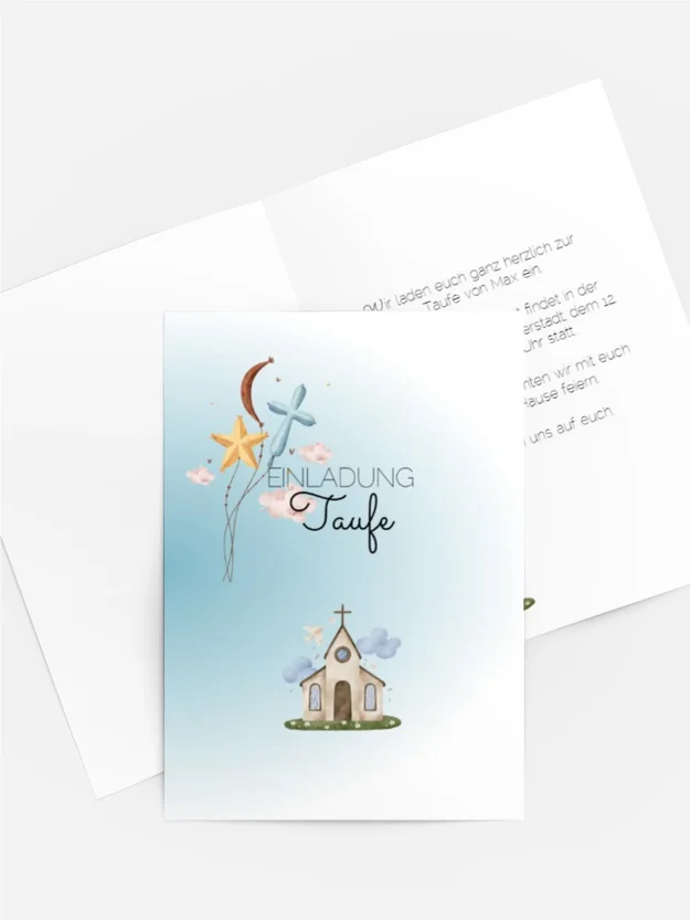 Einladung heilige Taufe