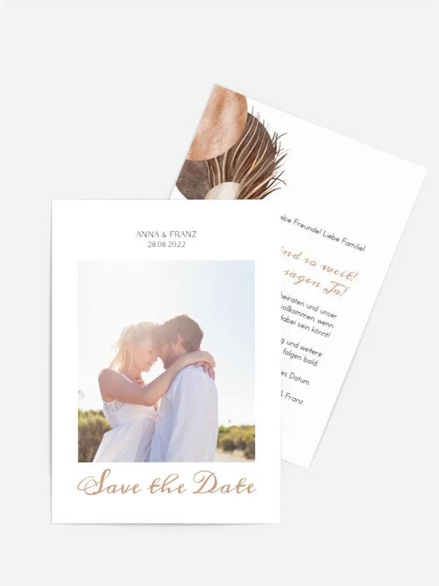 Save-the-Date Karte Avantgarde