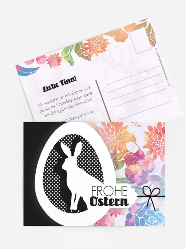Osterkarte Hase