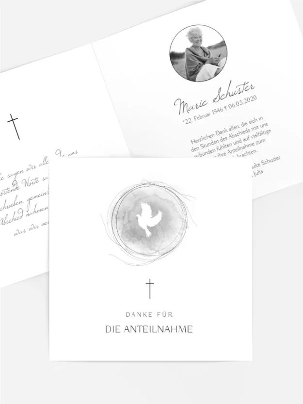 Trauerdanksagung Heiliger Geist