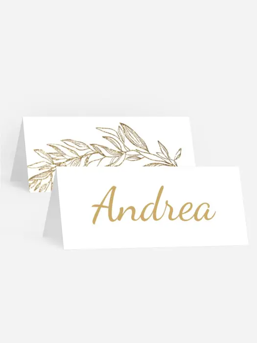 Tischkarte Geburtstag Goldener Kreis