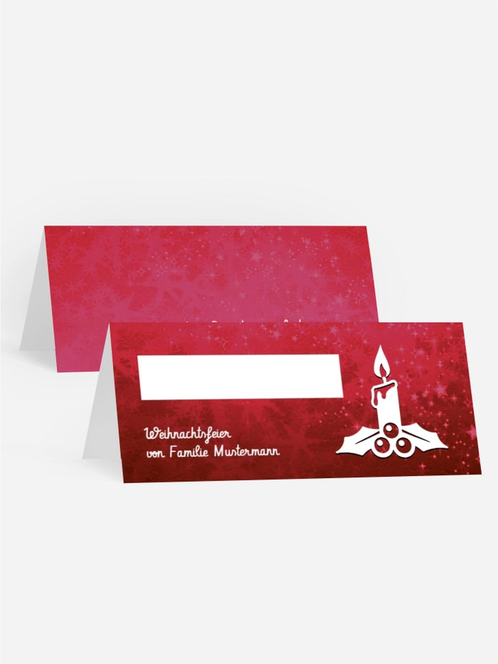 Weihnachtstischkarte Advent Weihnachtstischkarte Advent