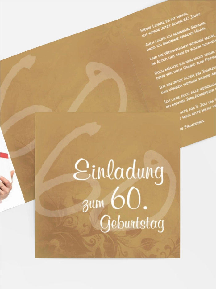 Geburtstagseinladung floral verspielt 60 Foto Geburtstagseinladung floral verspielt 60 Foto