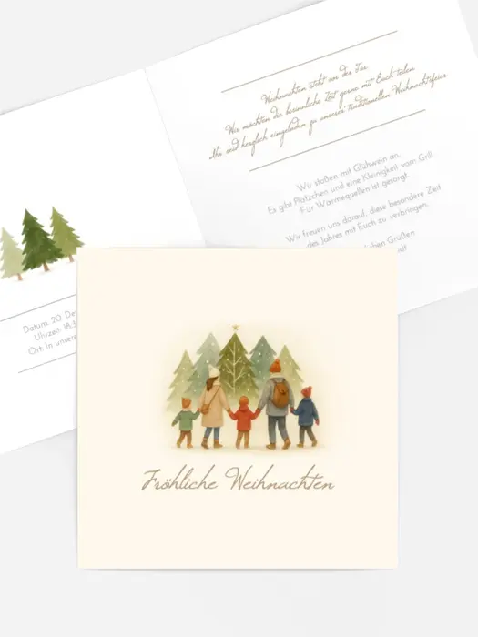 Einladung Weihnachten Familienspaziergänge Einladung Weihnachten Familienspaziergänge