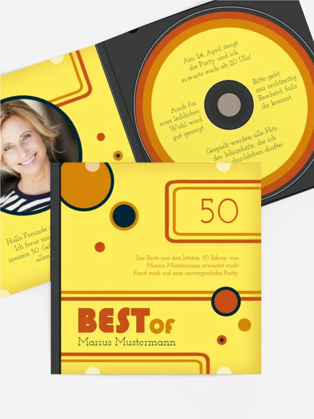 Geburtstagseinladung Best Of CD Foto 50