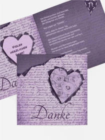 Dankeskarte Hochzeit "Herzensgedicht 2"