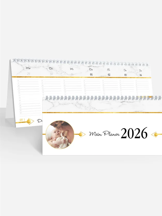 Terminplaner/Wochenplaner Marmor