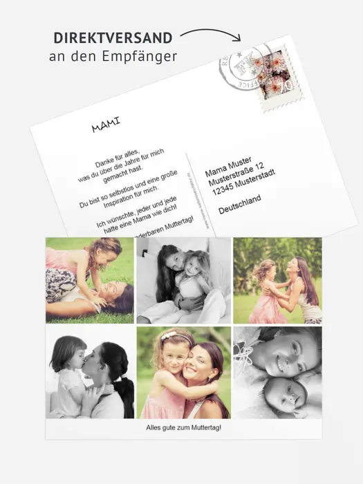 Fotopostkarte Multi