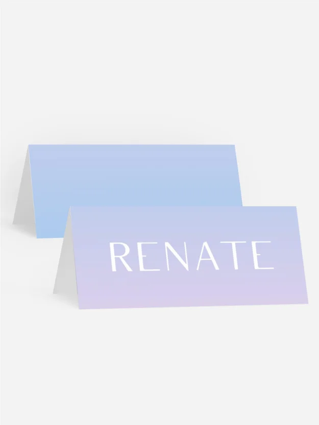 Tischkarte Kommunion Sanfter Sonnenuntergang