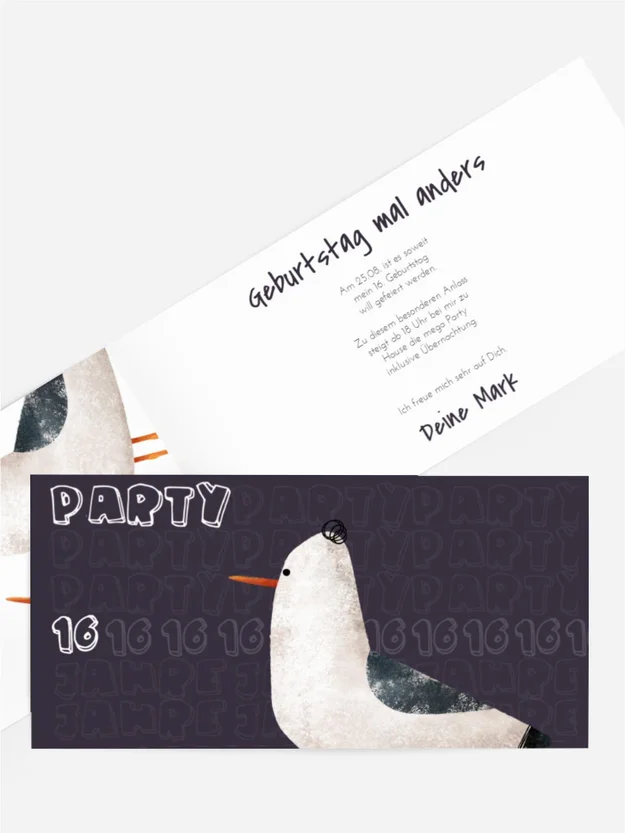 Geburtstagseinladung Möwenparty