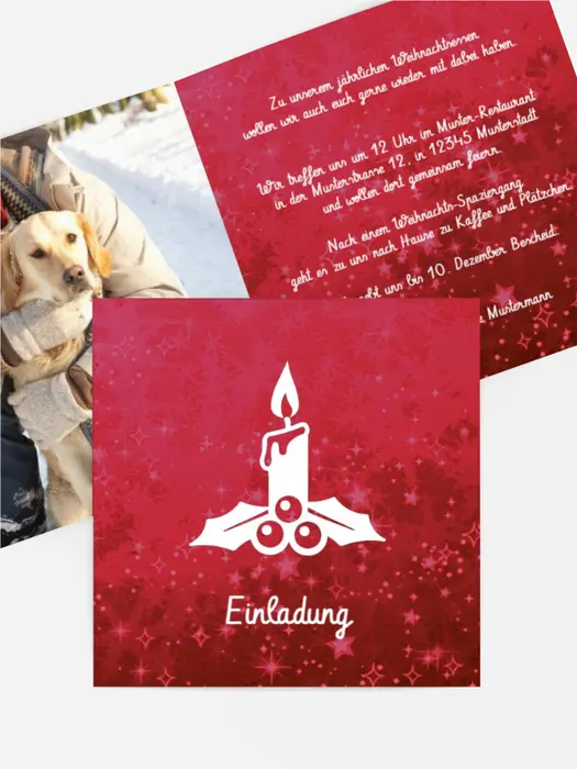 Weihnachtseinladung Privat Advent Weihnachtseinladung Privat Advent