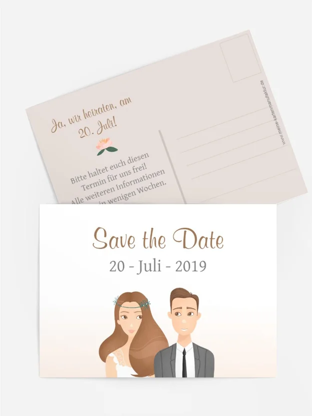 Save the date Für immer Eins