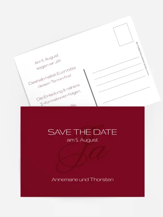 Save the Date Sag ja