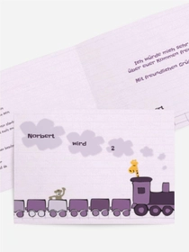 Kindergeburtstagseinladung "Zoozug"