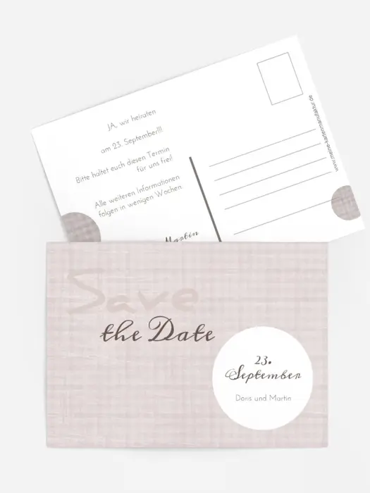 Save the Date wedding harmony