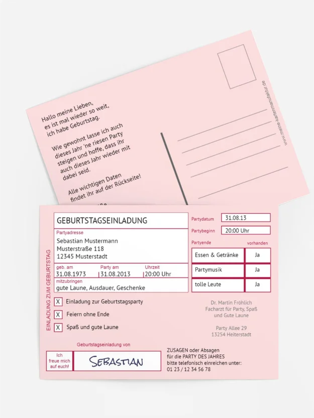 Geburtstagseinladung Partyrezept