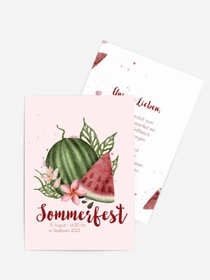 Sommerfest Einladung Kürbiszeit