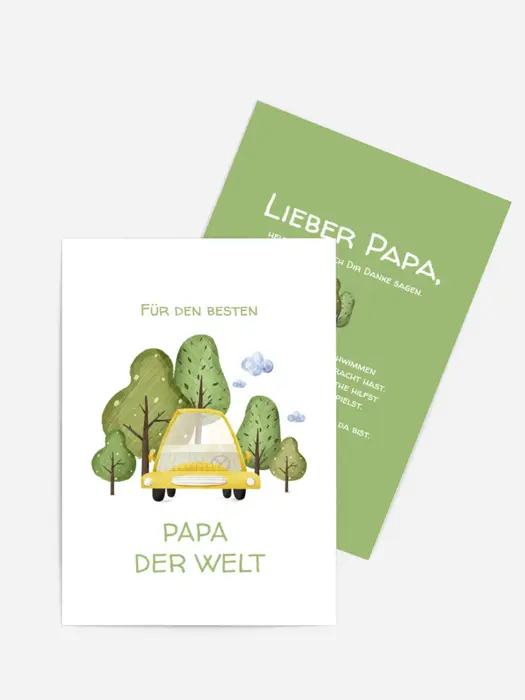 Vatertagskarten Beim Picknick