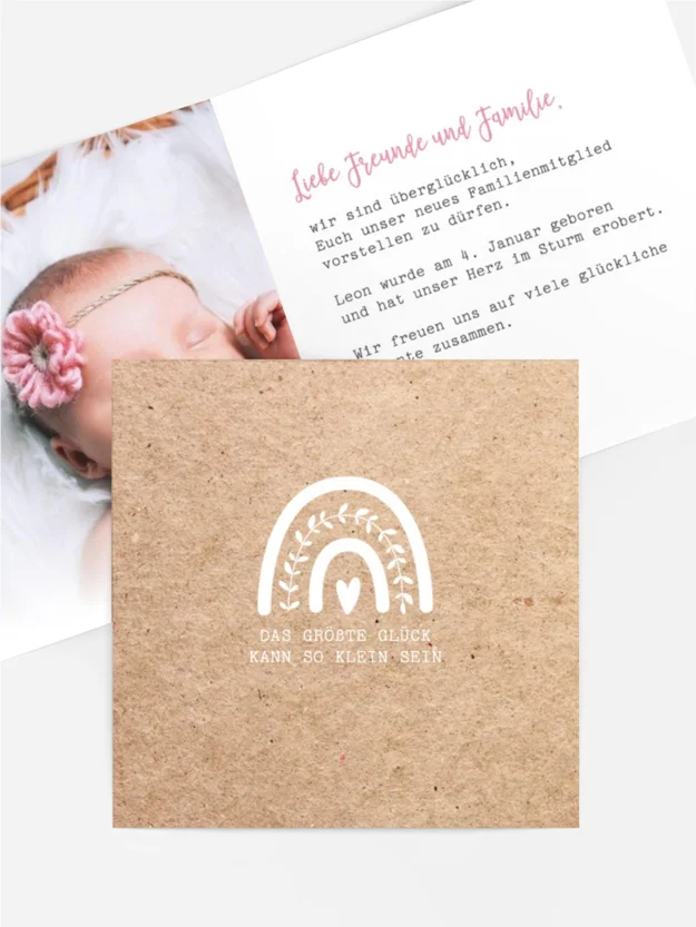 Babykarte Lichtbögen