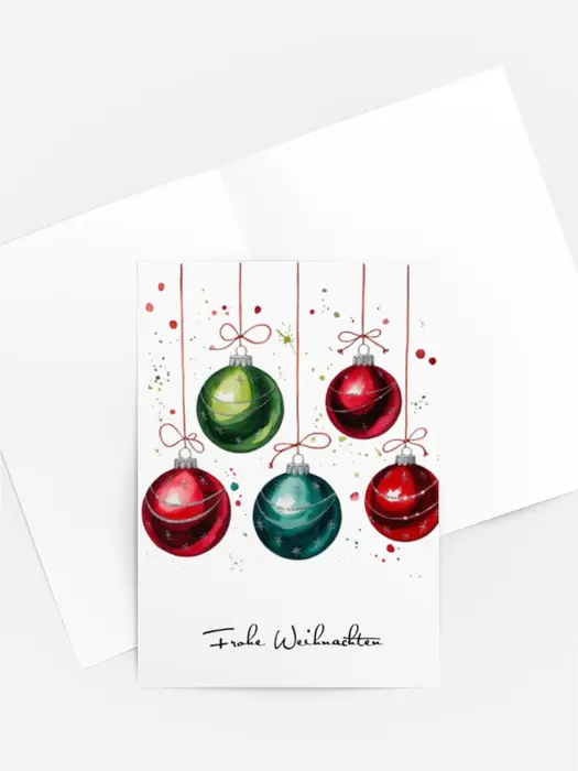 Weihnachtsgrüße rot- grün