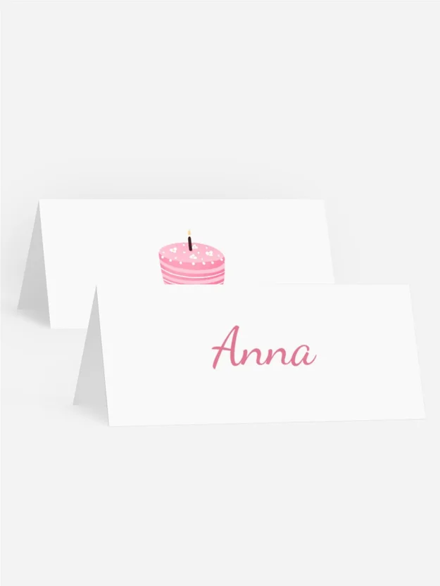 Tischkarte Geburtstag Köstlicher Kuchen Tischkarte Geburtstag Köstlicher Kuchen