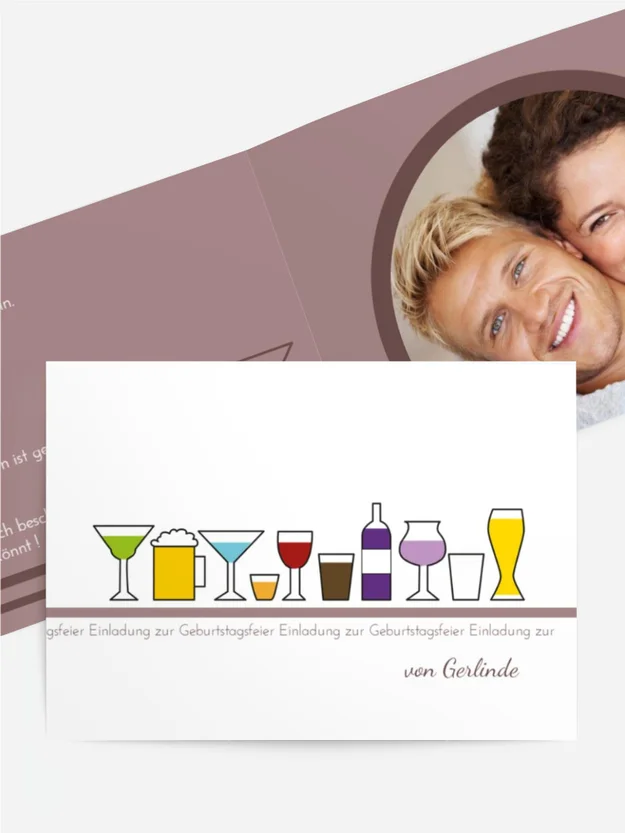 Einladung zum Geburtstag TrinkFest Foto
