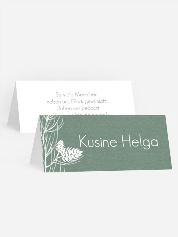 Tischkarte Wintertag