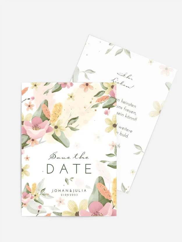 Save the date FLOWERS