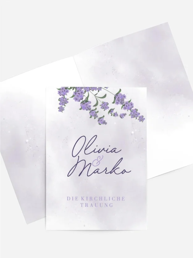 Kirchenheft lila Schatten