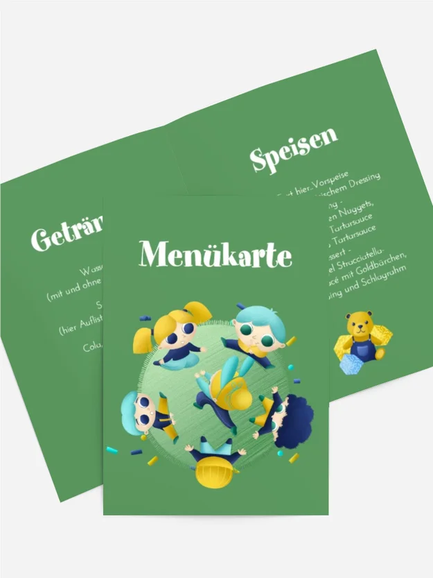 Menükarte Geburtstag Festlicher Tanz