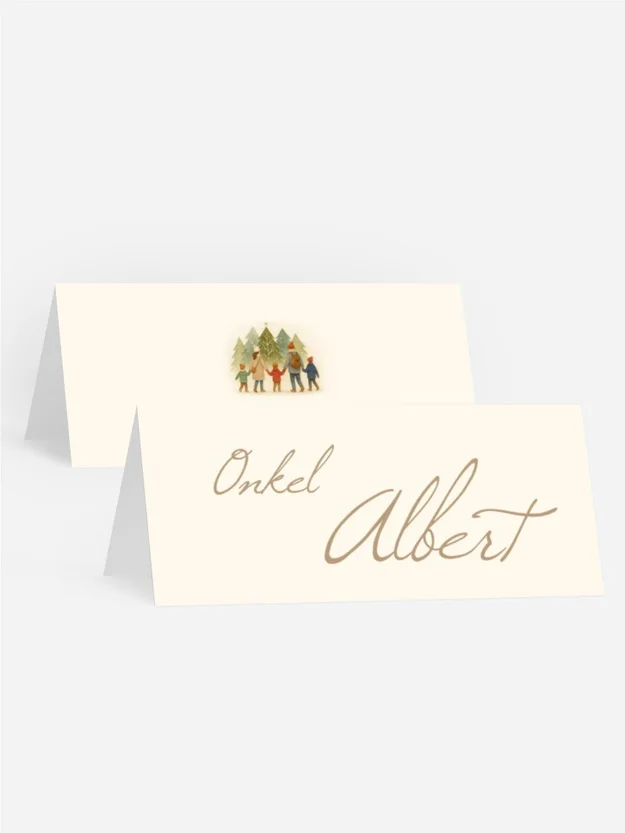 Tischkarte Weihnachten Familienspaziergänge Tischkarte Weihnachten Familienspaziergänge