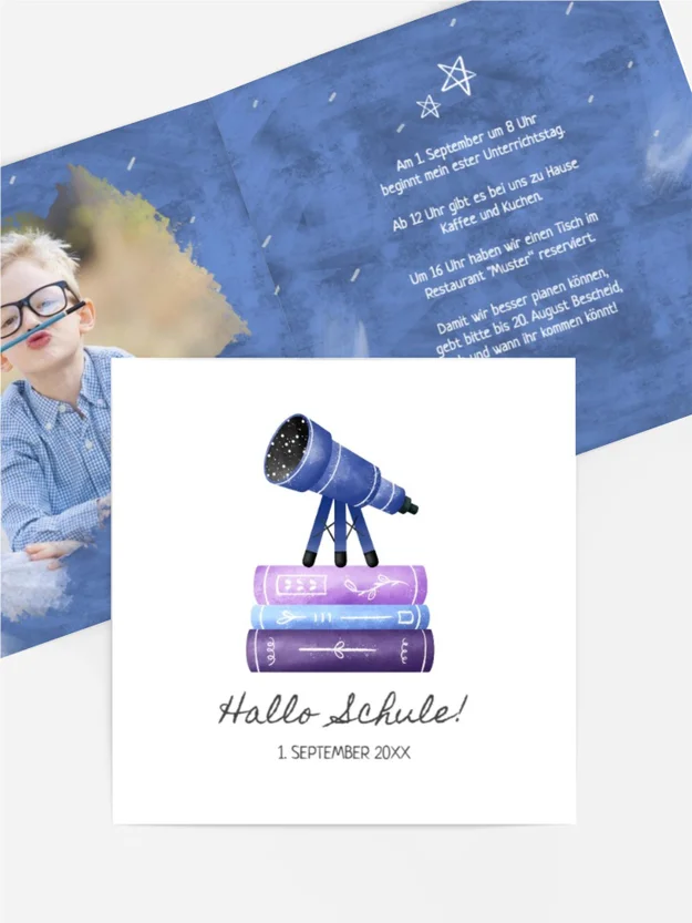 Einladungskarte Einschulung 34МТ Einladungskarte Einschulung 34МТ