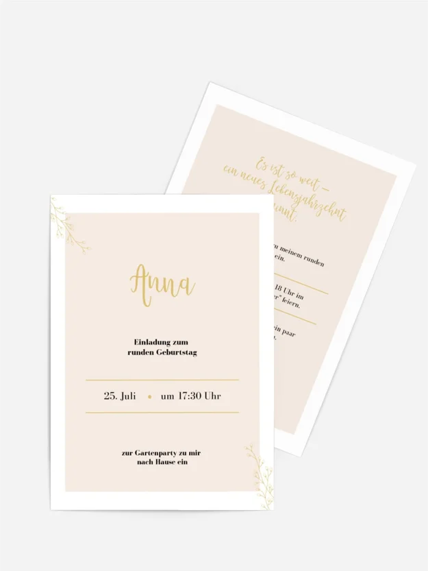 Geburtstagseinladung Sonnentropfen