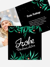 Foto Weihnachtsgrußkarte Kling Glöckchen