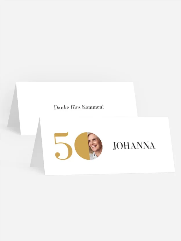 Tischkarte Geburtstag Halbmond Tischkarte Geburtstag Halbmond