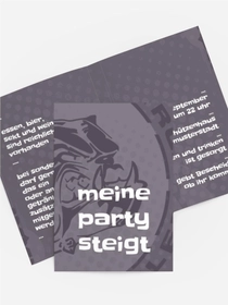 Einladungskarte Dog