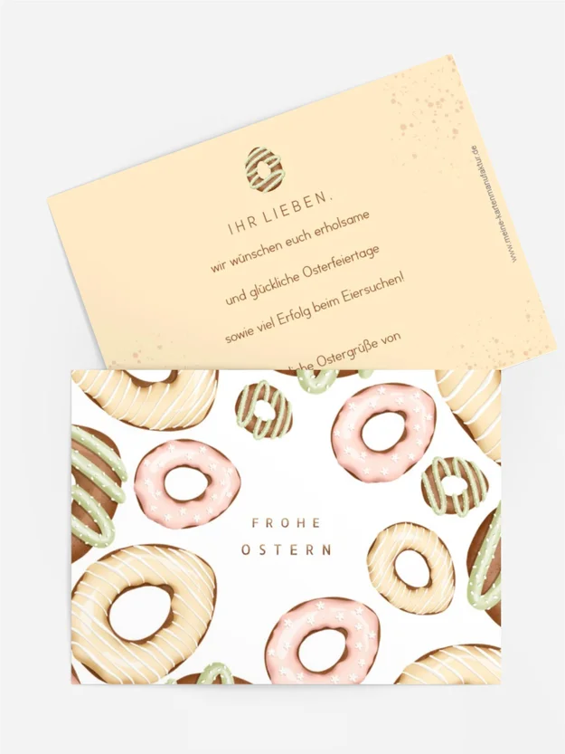 Osterkarte Schoko-Spiegeleier