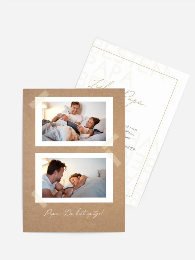 Vatertagskarte Wunderbarer Papa