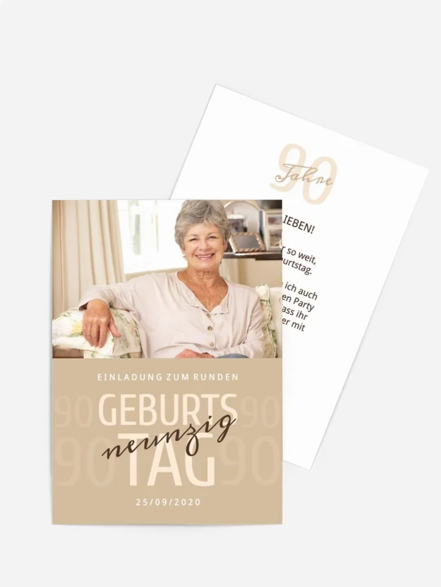 Geburtstagseinladung halber Teil